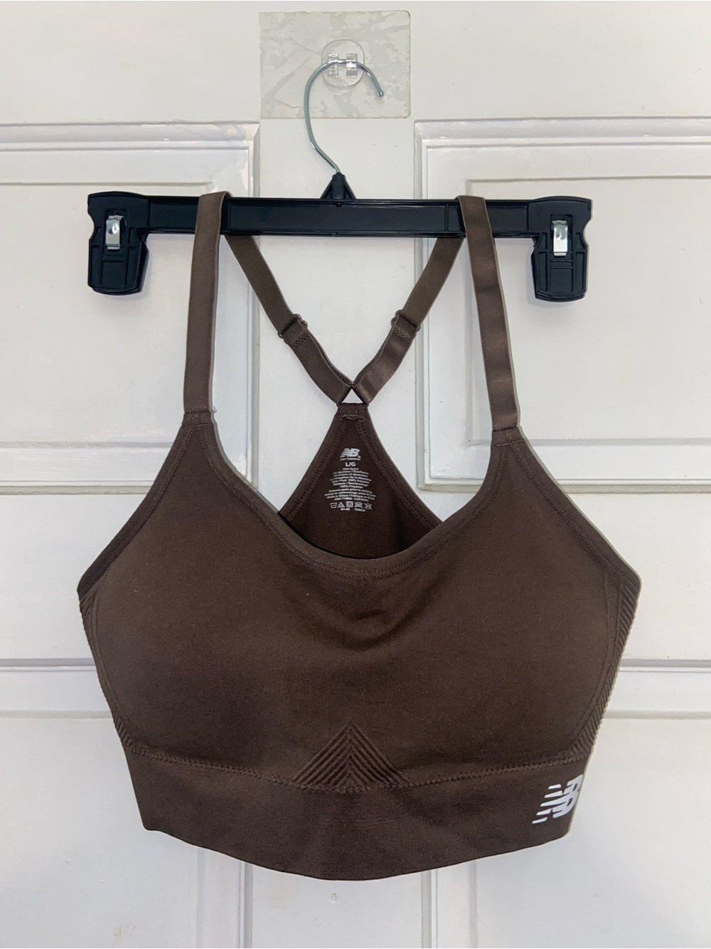 New Balance Women’s Brown Racerback Seamless Sports Bra